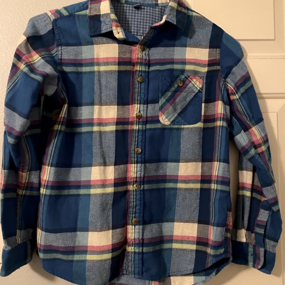 Uniqlo boys plaid shirt